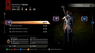 Dragon Age: Inquisition. Unique Light Armor - 122 Armor Rating Mage Only - Therinfal Redoubt