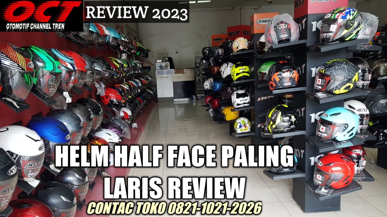 HARGA HELM HALF FACE YANG PALING BANYAK DIMINATI ANAK MUDA REVIEW