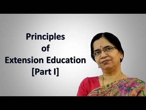 Principles of Extension Education [ Part 1] | Home Science - YouTube