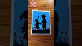 love you brother drawing 🙏🩷 l brother and sister drawing easy l oil pastel art #shorts #art