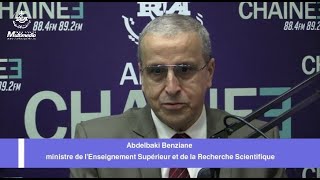 Abdelbaki Benziane ministre de l'Enseignement Supérieur et de la Recherche Scientifique