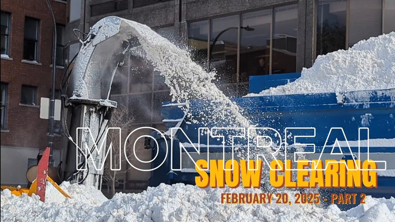 HUGE Snow Clearing After 75cm in Montreal Feb 20, 2025 - Part 2