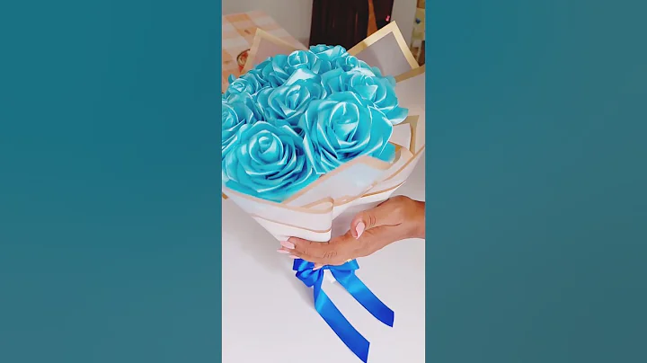 Rose flower bouquet| how to make ribbon flower