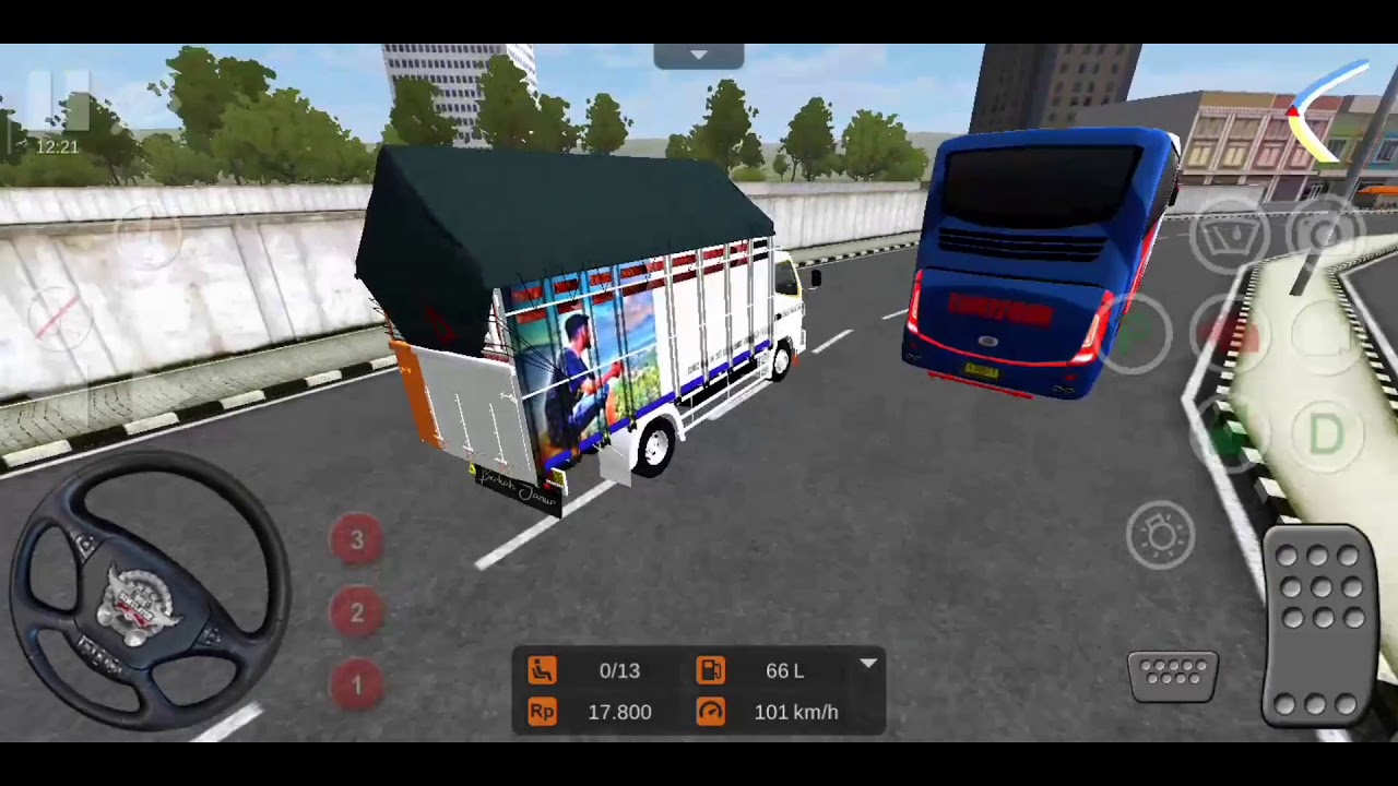  BUS  SIMULATOR INDONESIA MALEO  mod truk center berkah 