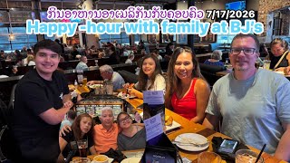 Spending quality time with family at BJ’s restaurant 