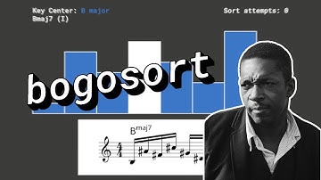 Bogosort Sheds Giant Steps Until it Sorts the List: 8-Note Version with Scrolling Score!