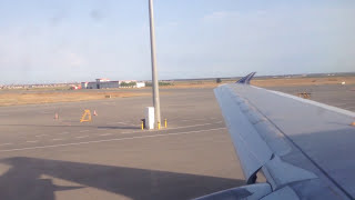 Taxiing From Gate To Runway 34. Baku, Heydar Aliyev Airport Ubbb