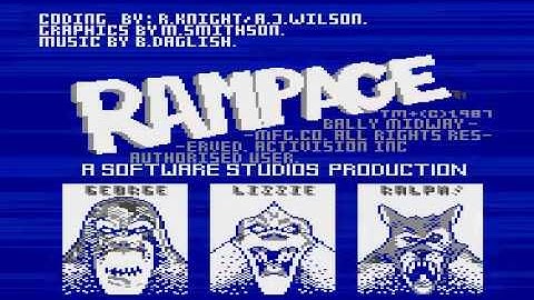 Rampage for Atari XL/XE computers