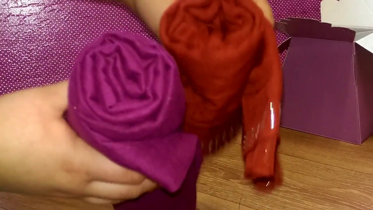 Simple scarf bouquet DIY EASY YouTube