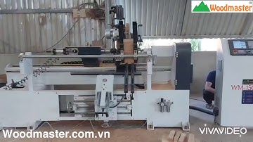 [ Woodmaster ] máy tiện gỗ cnc 1 đầu nạp phôi tự động WM-1500ASL