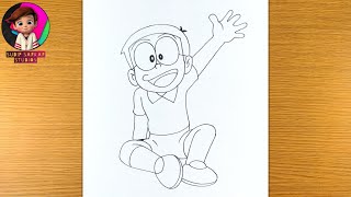 How to Draw Nobita from Doraemon | Drawing | Sketch screenshot 5