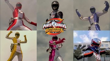 power rangers operation overdrive all single rangers morphs 