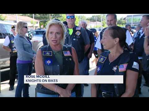 Knights on Bikes donates to Long Island food pantry