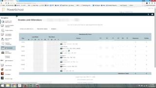 How to view year long schedule in Student PowerSchool