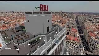 Riu Plaza España metaverse setting for new Rayden single