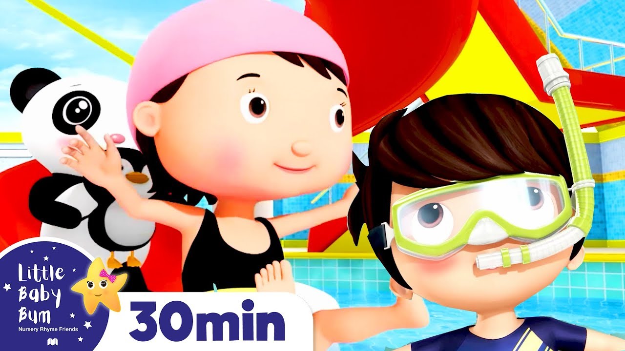 Learn To Swim Song!! +More Nursery Rhymes & Kids Songs ABCs and 123s