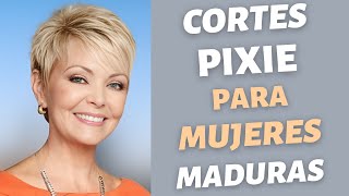 CORTES PIXIE 2023 PARA MUJERES DE 50 a 60 AÑOS  ANNA BELLEZA