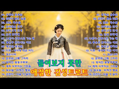 Trot 중년들의 가슴을 울리는 가장 가슴 아픈 트로트 노래 모음 