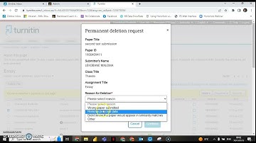 How to delete the submitted paper on Turnitin