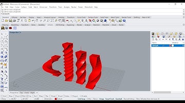 Transforming Designs into Unique Shapes Using the Twist Command in Rhino"