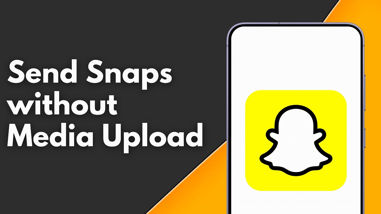 How to Send Snaps on Snapchat without Media Upload