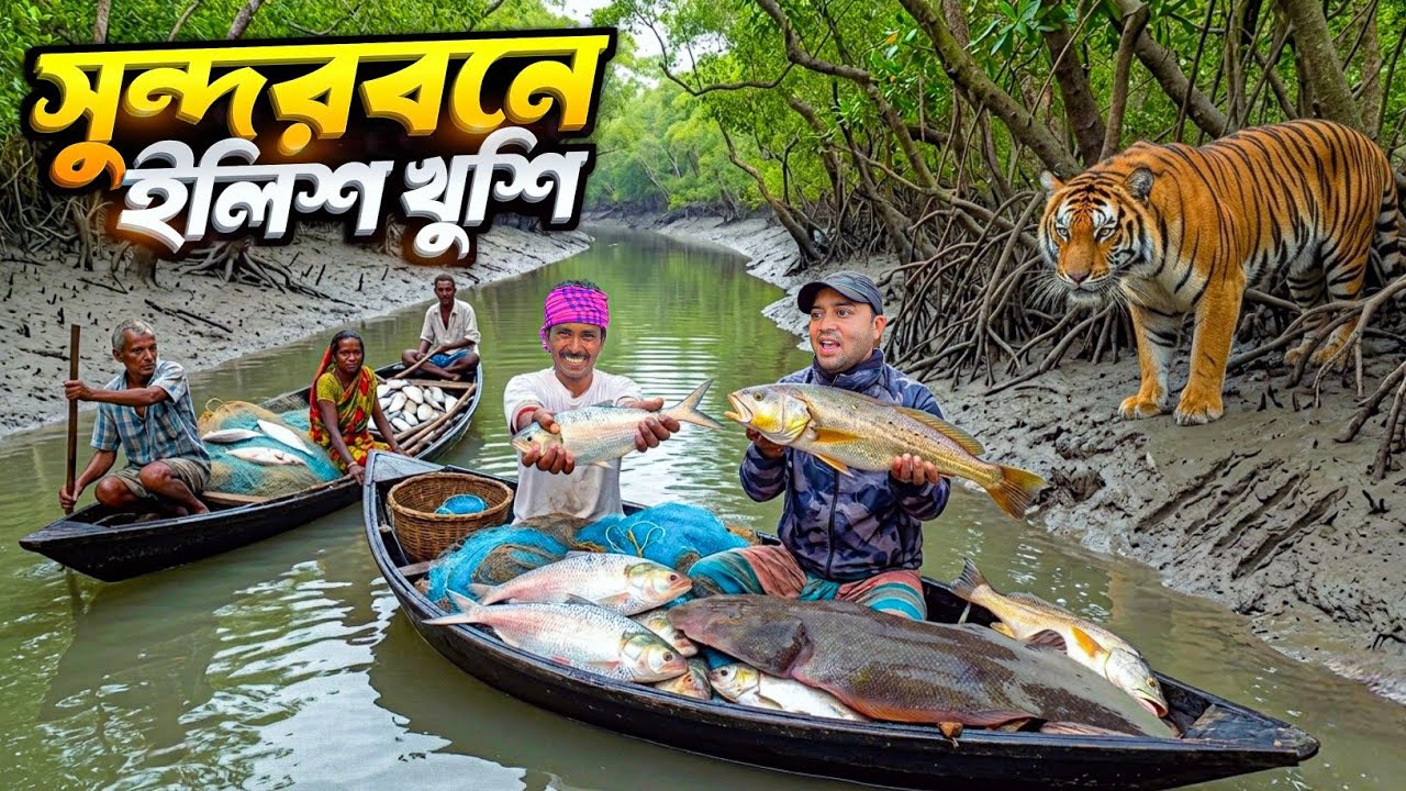সুন্দরবনে বাঘের ডেরায় ইলিশের খোঁজ | Sundarban Night Fishing | Hilsha Fish🫣