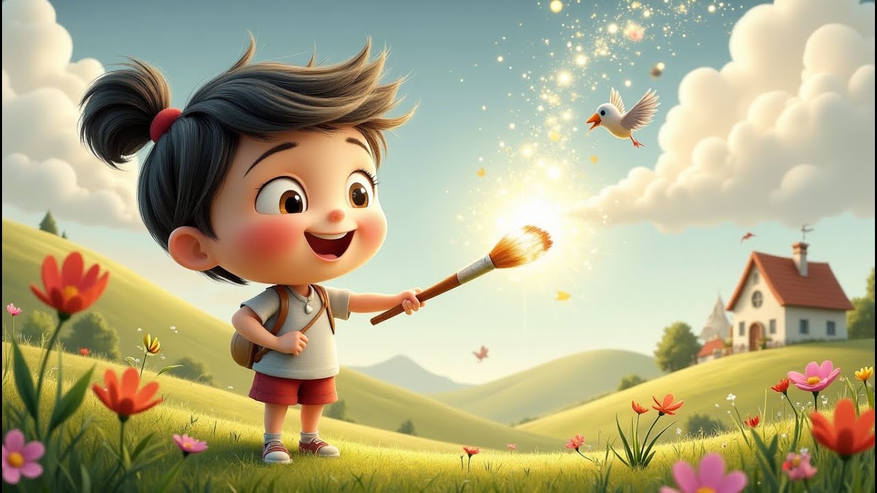 A Magical Paintbrush | Inspiring Moral Story for Kids | Bedtime Story | KidsLearn English story
