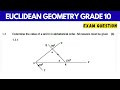 Euclidean Geometry Grade 9 | EXAM Questions