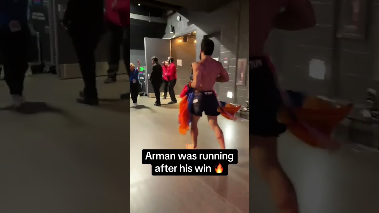 Arman running backstage 🔥 #UFC331