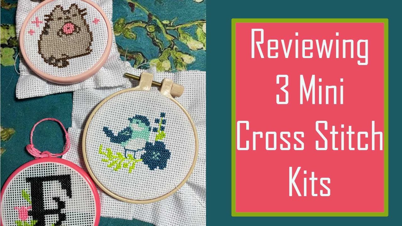 Reviewing 3 Mini Cross Stitch Kits from Dollarama, Dollar Tree and