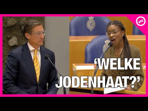 Joost Eerdmans is KLAAR met antisemitisme in de Kamer, Sylvana Simons WOEDEND