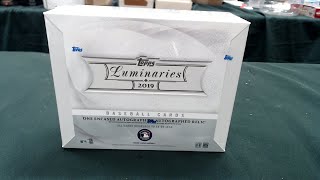 2019 Topps Luminaries Baseball Box Break For Sports Collectors Daily At Mike's Stadium Sportscards