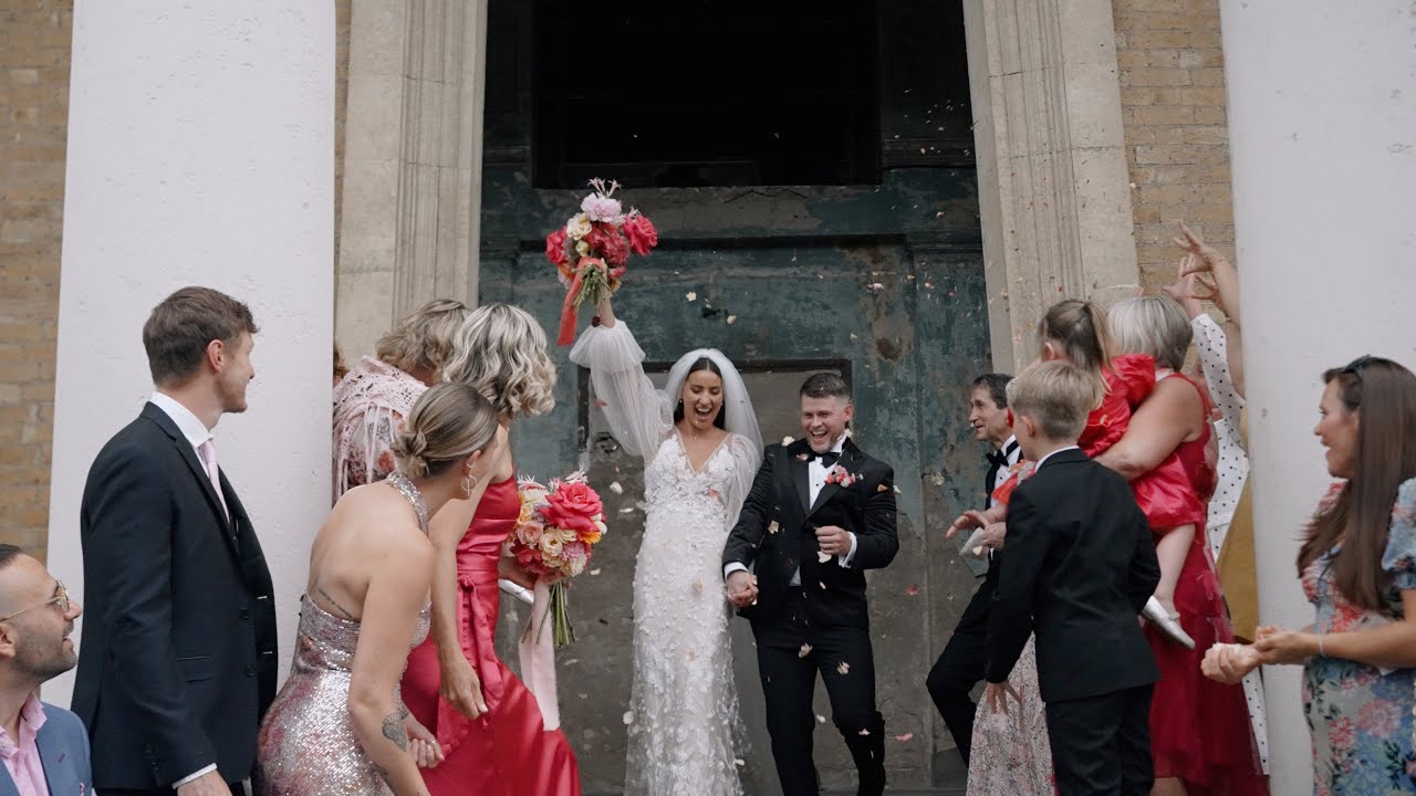 Colourful, urban and chic wedding at Asylum Chapel, London