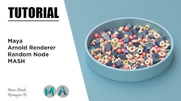 Random Node In Mash | Maya & Arnold Renderer | Tutorial