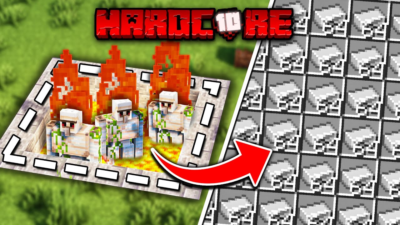 I Built the ULTIMATE Iron Farm in Minecraft Hardcore Survival #10 - YouTube