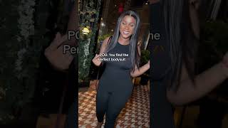 Sleek Black Bodysuit Fashion