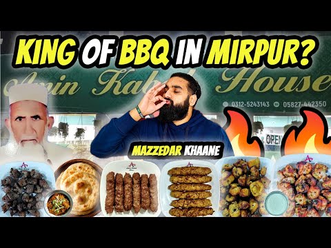 Mirpur Azad Kashmir Food Tour | Amin Kebab House BBQ Review | Must-Try Street Food! 