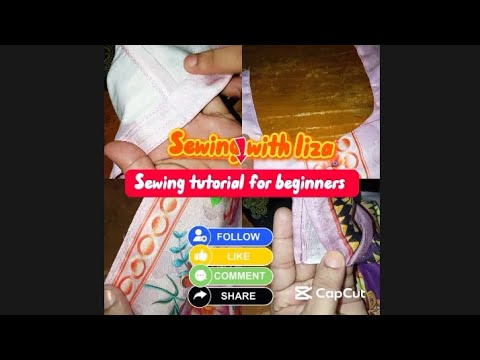 Sewing tutorial for beginners, Neck,shoulder, sleeve stitching ...