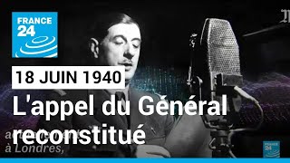 L'appel du 18 juin 1940 reconstitué : la voix du Général de Gaulle recréée par 