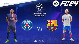 FC 24 | PSG Vs Barcelona FC | Champions League Quartar Final 23\/24 | PS5™ [4K60].