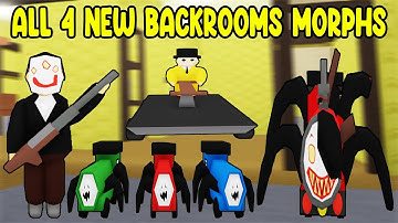 UPDATE - How To Find ALL 4 NEW BACKROOMS MORPHS in Find The Backrooms Morphs