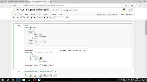 TUGAS 2 Menampilkan Bilangan Prima dari angka 1-100, mengunakan Perulangan WHILE