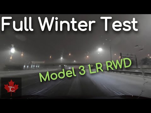 Testing Tesla Model 3 range in cold weather (Zero F -18C)