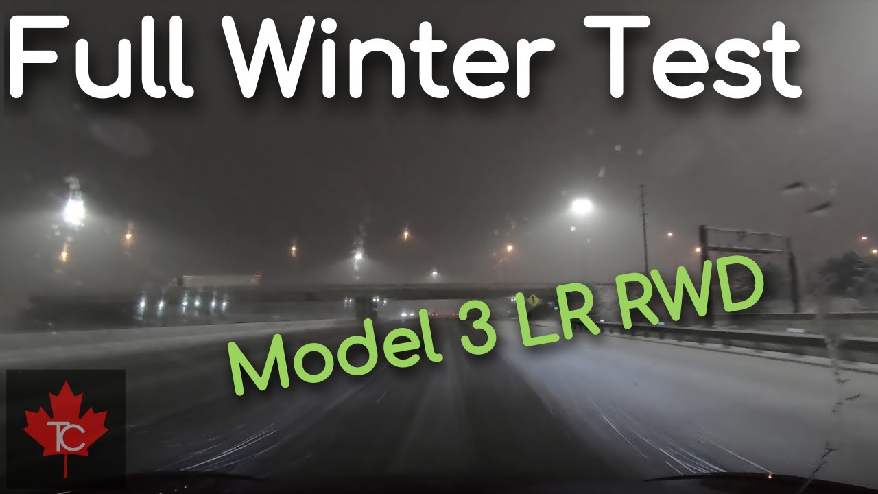 Tesla Model 3 Rear wheel Drive Winter Test comprehensive YouTube