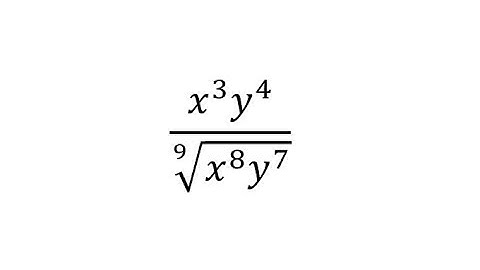 Simplify a Quotient with A Radical (Rational Exponents and Radical Form)