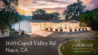 1610 Capell Valley Road ~ Napa Home for Sale