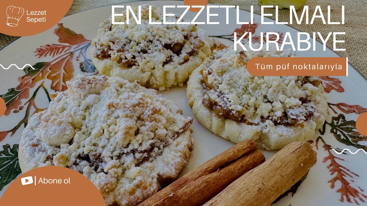Farklı Şekilli Kıyır Kıyır Elmalı Kurabiye Tarifi