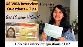 US Visitor Visa Interview | USA Visa Interview Questions  |tips for us tourist visa interview