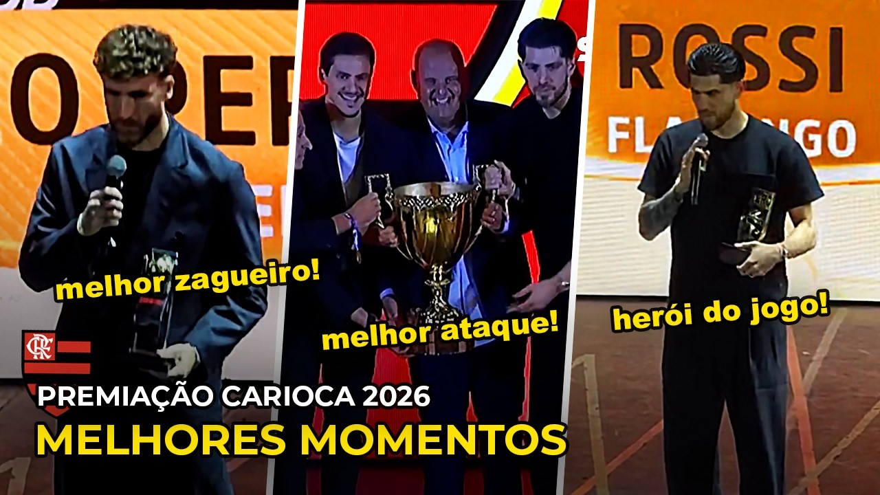 MELHORES MOMENTOS DO FLAMENGO NA PREMIAÇÃO DO CARIOCA 2026