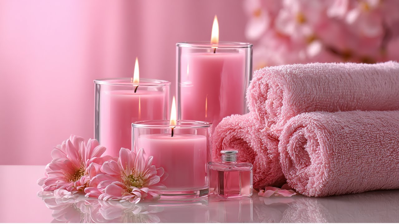 Dreamy Pink Glow - Night Spa Ambience for Deep Sleep & Total Relaxation